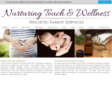 Tablet Screenshot of nurturingtouchandwellness.com